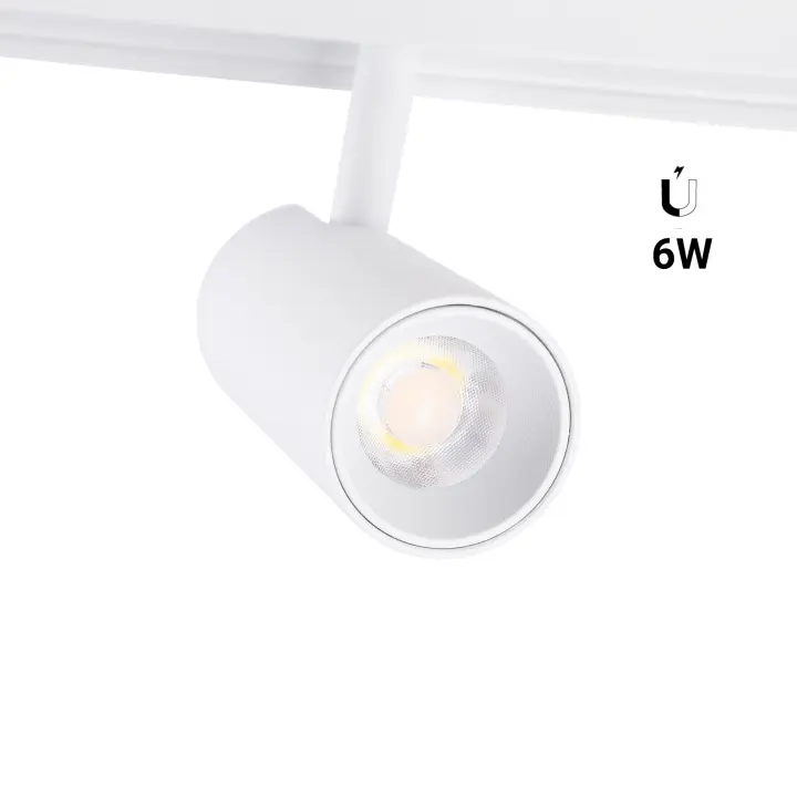 Barcelona LED Foco LED para carril magnético 48V - 6W - Blanco - 1