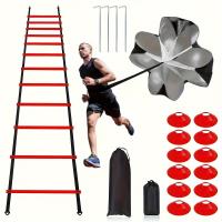 Ladra Agilidad En Fútbol Con Discos De Resistencia Y Sombrilla Obstáculos De Entrenamiento De Velocidad Y Conciencia De Seguridad - details 3