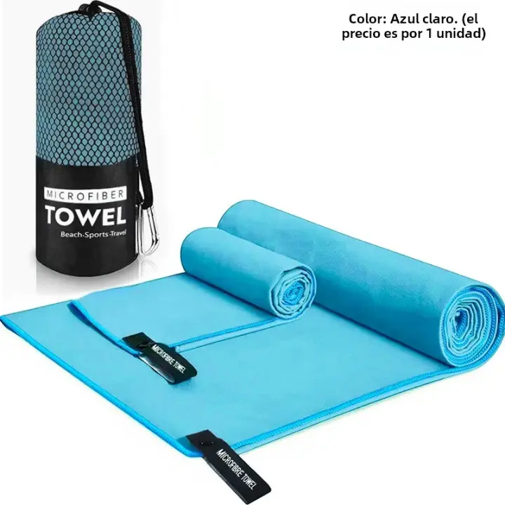 Toalla Deportiva Secado Rápido 40x80/76x152CM Azul Gris Verde Naranja Para Natación Gimnasio Camping Running Playa Toalla De Lavado - 1