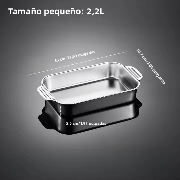 Pan De Asar Rectangular De Acero Inoxidable Para Pescado Herramienta De Hornear Antiadherente Para Asar En Horno Accesorios De Cocina - 1