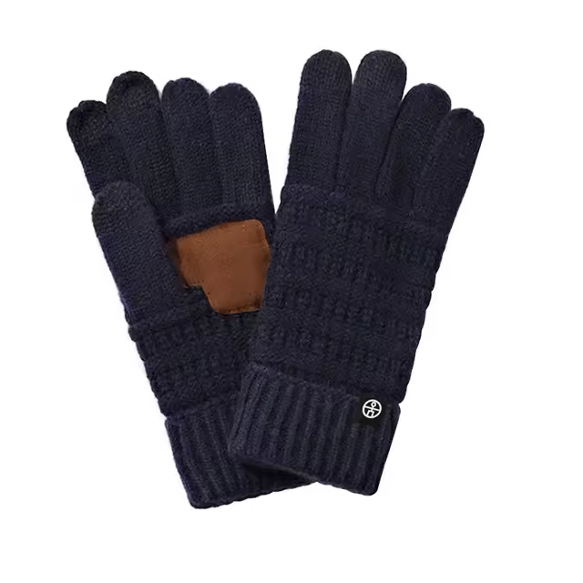Conjunto de 3 gorros,Guantes de punto de tejido térmico， bufandas y guantes de invierno para mujer, tejidos de lana hilado, bufandas y guantes - 1