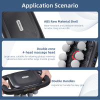 Masajeador De Cuerpo Con 8 Cabezales Fascia Gun Vibración De Alta Frecuencia Para Masaje De Espalda Y Cintura Masajeador De Cuello Y Hombros Material ABS - details 14