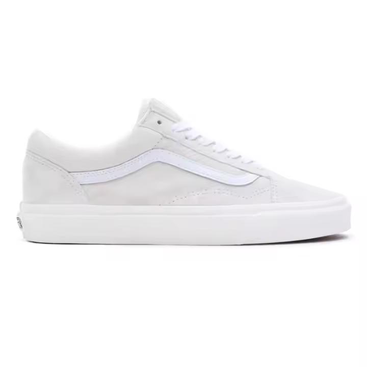 Zapatillas Vans Blancas Old Skool de Ante de Cerdo - 1