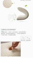 Almohada De Látex Natural Puro 100% Para Alivio De Dolor De Cuello Ortopédica Transpirable Cómoda Para Descanso Y Viajes - details 5