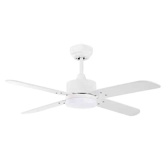 BEL AIR HOME - Ventilador de Techo KENIA Blanco con Motor DC y Luz Led 20W Reversibles - 1