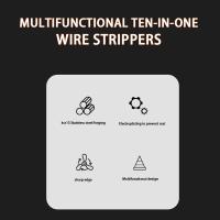 Tijeras De Cable Multiusos De Acero De Carbono Durable Herramienta De Corte Para Todas Las Tareas Eléctricas Con Mango Recto - details 6