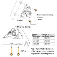 CHASER Conversión Ultraligera De Freno De Disco Para Bicicleta De Carretera R8170 Montaje Delantero Y Trasero Compatible Con Shimano SRAM - details 6