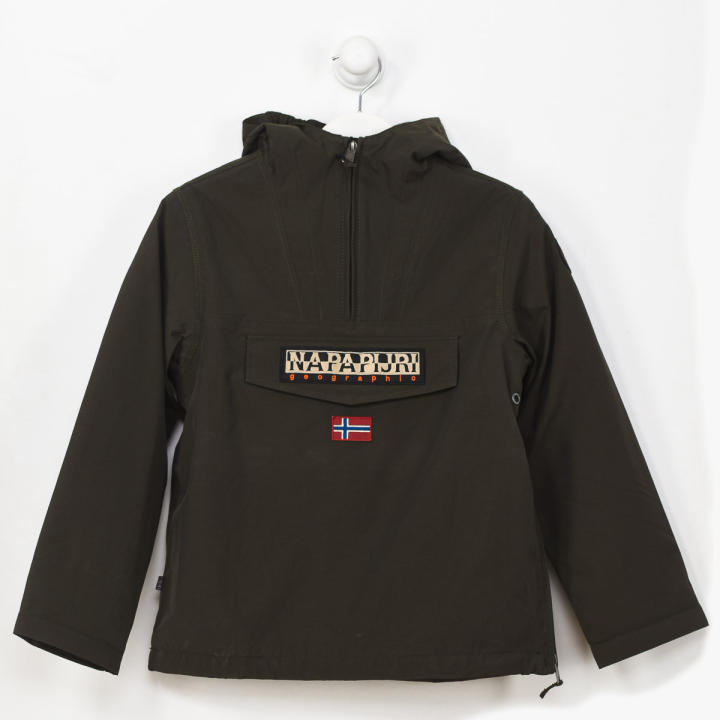 Veste Imperméable Enfant Napapijri K Rainforest Junior Avec Sac à Dos - Neuf Avec étiquettes, Toutes Tailles