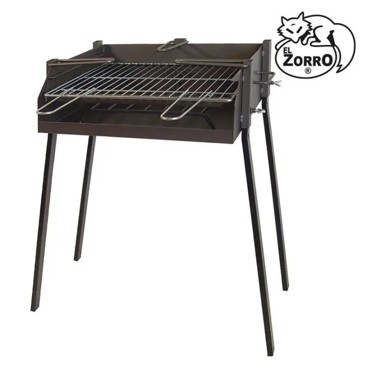 Barbacoa Cuadrada con Soporte para Paella 50x75cm Imex El Zorro - 1