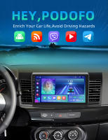 Podofo Radio de coche Android 2 Din para Mitsubishi Lancer EX 2010 2011 2012 2013-2017 Carplay 8+128GB AI Voice WIFI+4G DSP GPS Navegación Multimedia Reproductor de Video - details 0