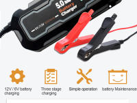 Cargador De Batería Para Coche Y Motocicleta Automático 5000mA 6V/12V Con Pantalla LCD Inteligente Carga Rápida De Energía Para Coche Y Motocicleta - details 1