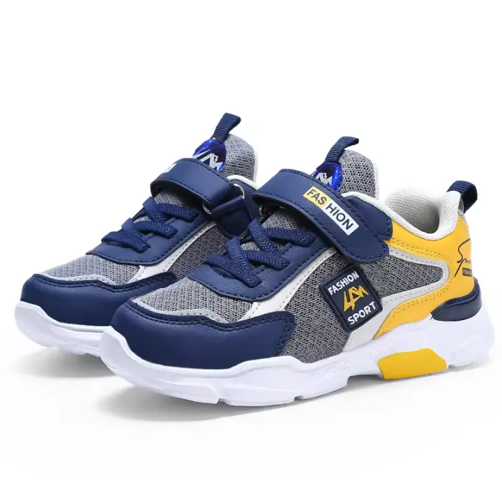 Zapatos Deportivos Para Niños Fashion Transpirable Suela De EVA Ligera Y Cómoda Zapatillas Casual Mesh Tamaño Para Eades 7-13 - 1
