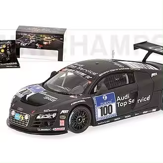 MINICHAMPS 1/43 AUDI R8 LMS EKSTROM WERNER 24H NURBURGRING 2010 - 437101900 - 1
