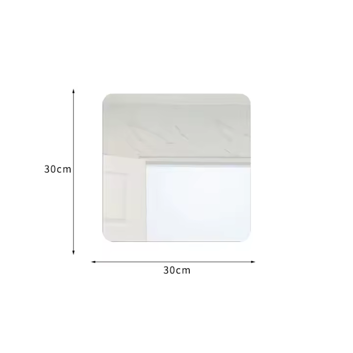 Espejo Decorativo Sin Marco En Acrílico Autoadhesivo Para Dormitorio Y Hogar 2 Piezas Espejo De Pared Y Piso Para Ajuste En El Hogar - 1