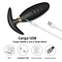 Vibrador Anal Remoto Control Vibrador Prostate Massager Plug Butt Silicone Material Adulto Juguetes Eróticos Para Hombres Y Gays 10cm - details 3