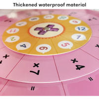 Tarjetas De Tabla De Multiplicación Montessori 1-12 Juego De Entrenamiento Con Giradiscos Para Auto-verificación Aides De Matemáticas Para Niños - details 7