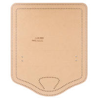 Set De 1 Bolso Para Mujer Y Almacenamiento De Teléfono Manual De Cuero Kraft Paper Plantilla Para Artesanía De Costura - details 6