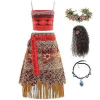 Princesa Moana Cosplay para Niñas Halloween disfraces Carnaval Partido traje - details 0