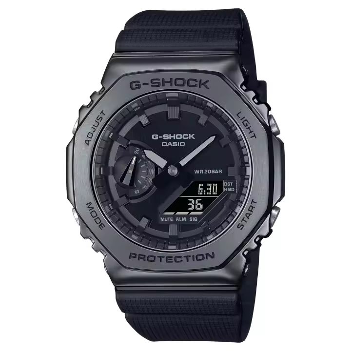 reloj deportivo hombre Casio G-Shock GM-2100BB-1A 200m WR Hora Mundial 5 alarmas diarias resistente a los golpes - 1