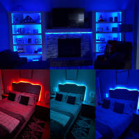 Tiras LED RGB Con Control Remoto Y Aplicación APP Para Decoración De Habitaciones Y TV Modo 5050 No Impermeable SMD Epistar - details 5