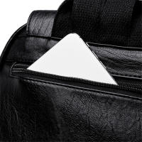 Mochila blanca de cuero para mujer, morral escolar de gran capacidad para viaje - details 24
