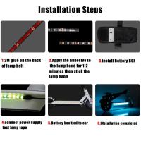 Luz De Seguridad Para Patinete LED Impermeable En Varias Colores Para Xiaomi M365 1s pro Pro2 MI3 Patinete Eléctrico Con Bandeja De Iluminación Flashlight - details 9