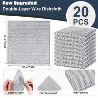 Paño De Limpieza De Microfibra Doble Capa Resistente Al Desgaste Para Cocina No Araña Herramienta De Limpieza De Acero Al Vacío - details 1