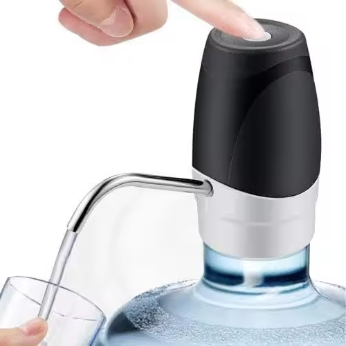ZC Dispensador de agua embotellada, bomba de botella de agua con carga USB con sistema de bomba para exterior o cocina, bomba de agua eléctrica portátil automática para botella - 1