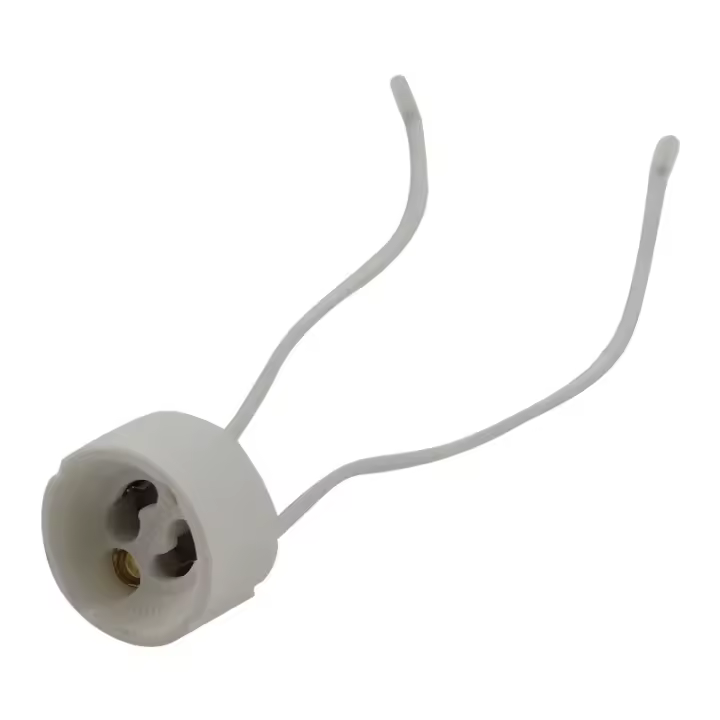 10PCS Soporte De Bombilla GU10 Para Bombillas De Cerámica Halógena Y Tiras LED Conector De Cable Base De Soporte Para Lámparas - 1