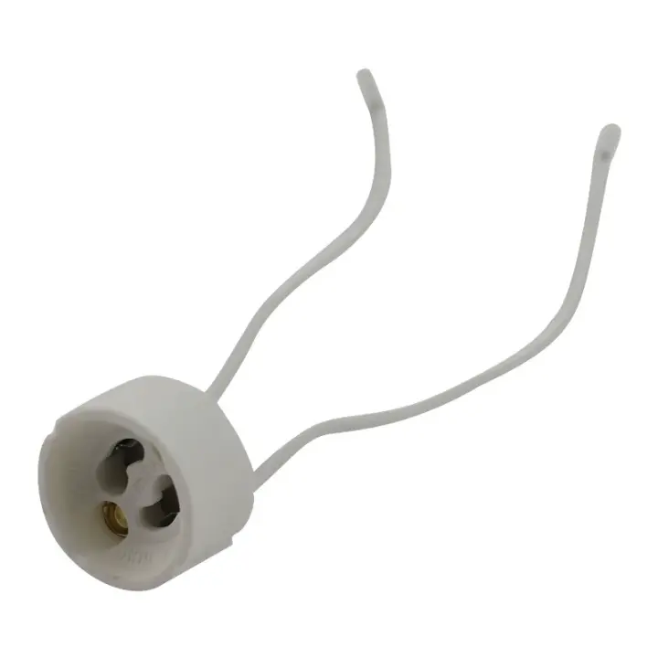 10PCS Soporte De Bombilla GU10 Para Bombillas De Cerámica Halógena Y Tiras LED Conector De Cable Base De Soporte Para Lámparas - 1