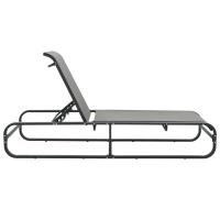 vidaXL Tumbonas con mesa textilene y aluminio Cantidad 1 o 2 Sillas de Exterior Ideal para jardín, playa, piscina, terraza Tumbona Piscina Tumbonas Playa Tumbonas Jardín Exterior - details 1