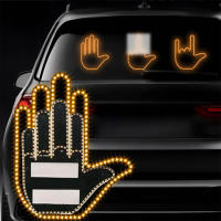 Luz De Señal De Mano Para Coche LED Con Control Remoto Luz Divertida Para Ventana Interior De Coche Decorativa Y Funcional - details 4