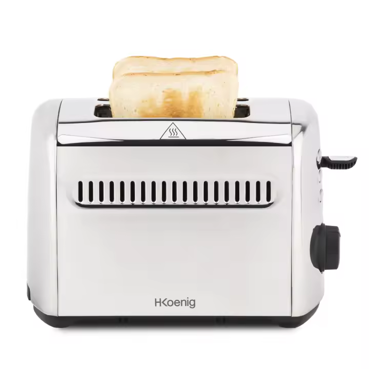 tostadora h.koenig tos9 2 ranuras largas y anchas 950 w, 7 funciones. - 1