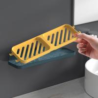 Soporte Para Jabón Doble Rejilla Adherente Al Muro De 4 Colores Organizador De Drenaje Para Baño Y Cocina Resistente Al Deslizamiento - details 4