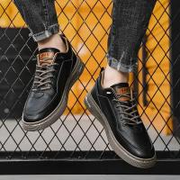 Zapatos Casuales Para Hombre De Color Sólido Y Moda Portátiles Cómodos Planos Antideslizantes Y Resistentes Al Desgaste Deporte Con Suela De Cuero Viscosa Talla Verdadera - details 34