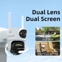 Cámara De Seguridad Exterior HEIYOUCAM WiFi Con Lente Dual 4X Zoom Digital AI Detección Humana 2K 3MP PTZ IP Cámara De Vigilancia - details 1
