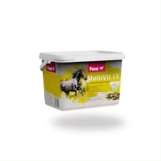 Suplemento para caballos PAVO MULTIVIT15 cubo de 3 kg - 1