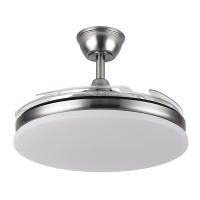 Fabrilamp - Ventilador Dc Tridente 59w 4aspas Desp.107d 6980lm Reg.intensidad Remoto+temporizador+memoria 3000-4000-6000k Abierto 107 cm, Cerrado 50 cm - details 6
