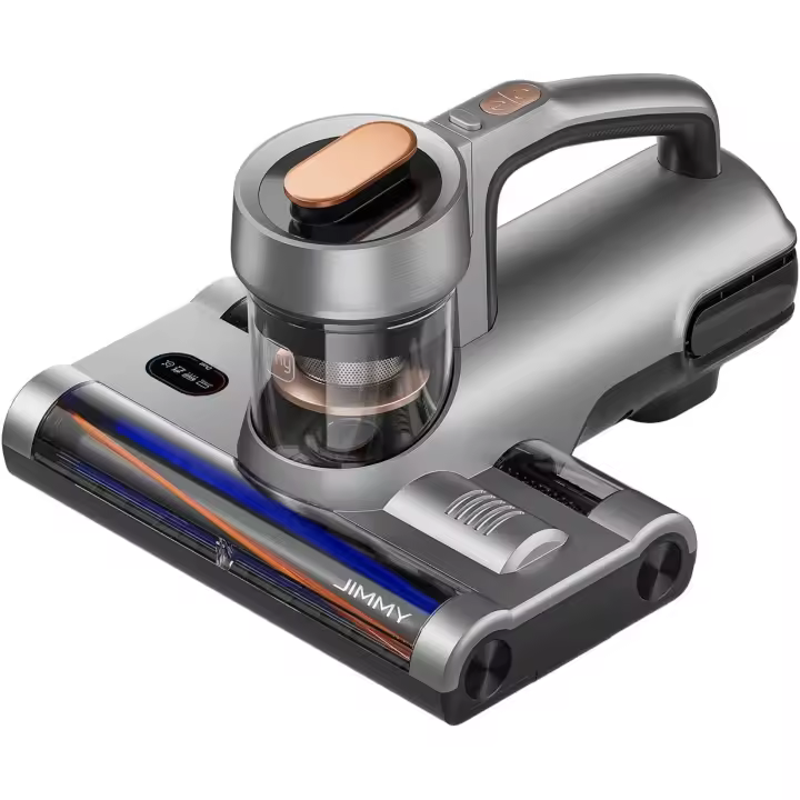 Jimmy BX7 Aspirador de mano dual contra ácaros, 600 W, doble cepillo, ideal para animales, esterilización UV y ultrasónico, sensor de suciedad, doble filtración ciclónica - 1