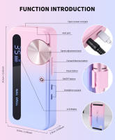 Máquina De Uñas Eléctrica Profesional 35000RPM Para Gel Y Polvo De Uñas Recargable Portátil Herramienta De Manicura - details 5
