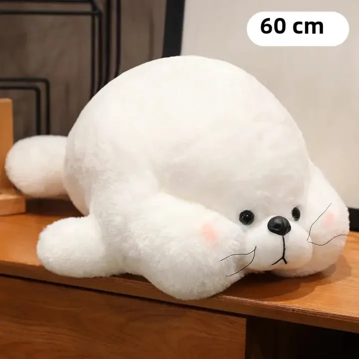 Peluche De Seal Lindo Para Niños 28/40/60Cm Muñeco De Peluche De Animal Cartoon Cojín Decorativo Para Hogar Regalo De Cumpleaños Sea Dog Cushion - 1