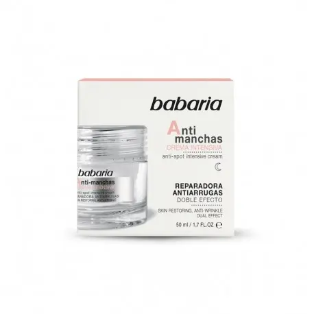 BABARIA CREMA FACIAL ANTIARRUGAS INTENSIVA ANTIMANCHAS DOBLE EFECTO 50 ML - 1