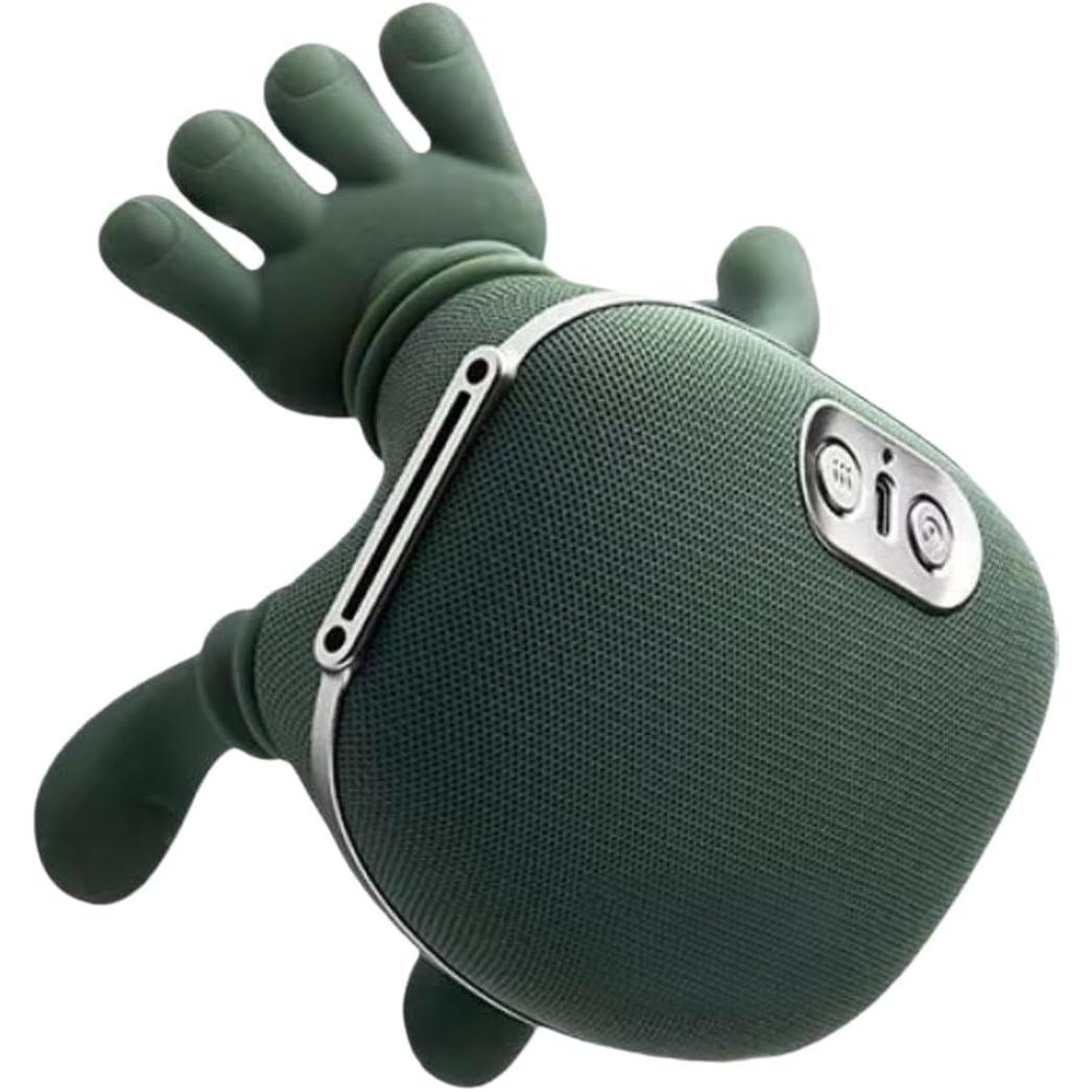 Masajeador térmico biónico para aliviar el dolor de cuello y hombros: masajeador de amasamiento 4D de acupresión eléctrico, inalámbrico y portátil, diseñado para imitar los movimientos de la mano humana, perfecto para la relajación en el hogar o la oficin