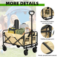 S7 STAR Carro Plegable 120 kg,Metálico con Mango Ajustable y Ruedas 360°,Carro de Mano Plegable con Ruedas Grandes Todoterreno,Asa ajustable,Carrito de Jardí,Carro de Mano Plegable - details 7