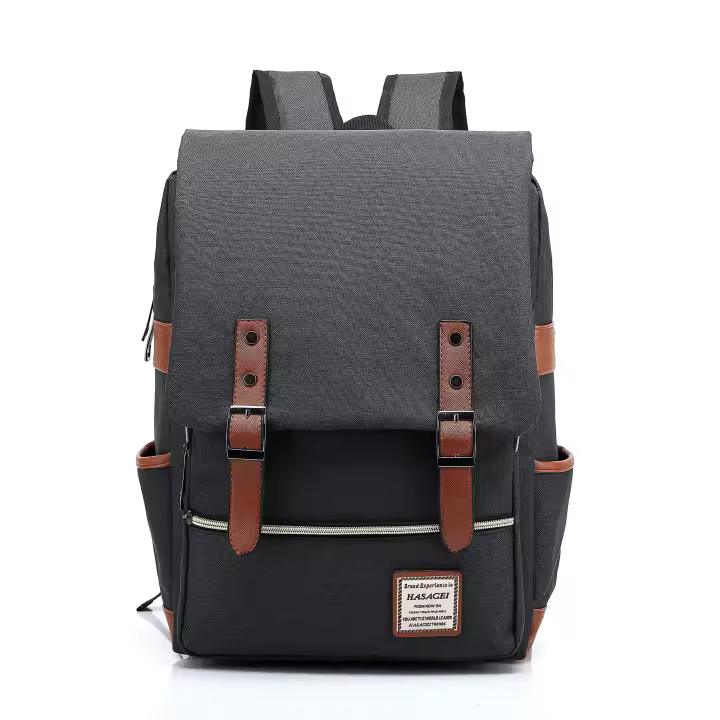 Mochila de lona unisex Mochila para portátil Mochila escolar Regreso a la escuela - 1