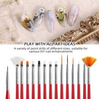 Set De 5 Pinceles Para Manicura Y Arte De Uñas DianaBeauty ABS Herramientas Para Gel Y Polvo De Acrílico Uso Profesional Y Doméstico - details 1