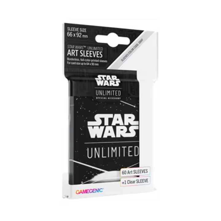 Star Wars: Unlimited - Art Sleeves: Card Back White (60). Gamegenic. Blackfire - 1