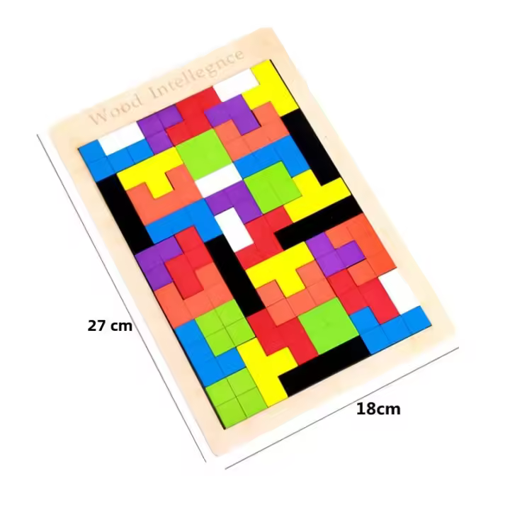 Puzzle De Madera Ruso Juego Educativo Para Bebés Identificación De Colores Y Formas Juguetes Para Niños De 3 a 12 Años Regalos De Navidad - 1
