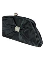 Everlyx - Bolso de fiesta con lazo y cadena brillante - Clutches - Negro - Mujer - 0854 - details 0