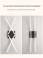 Lámpara De Techo LED Moderna Rotatable Y Tricolor Para Decoración De Hogar Luz Dimmable Para Sala De Estar Y Dormitorio - details 2